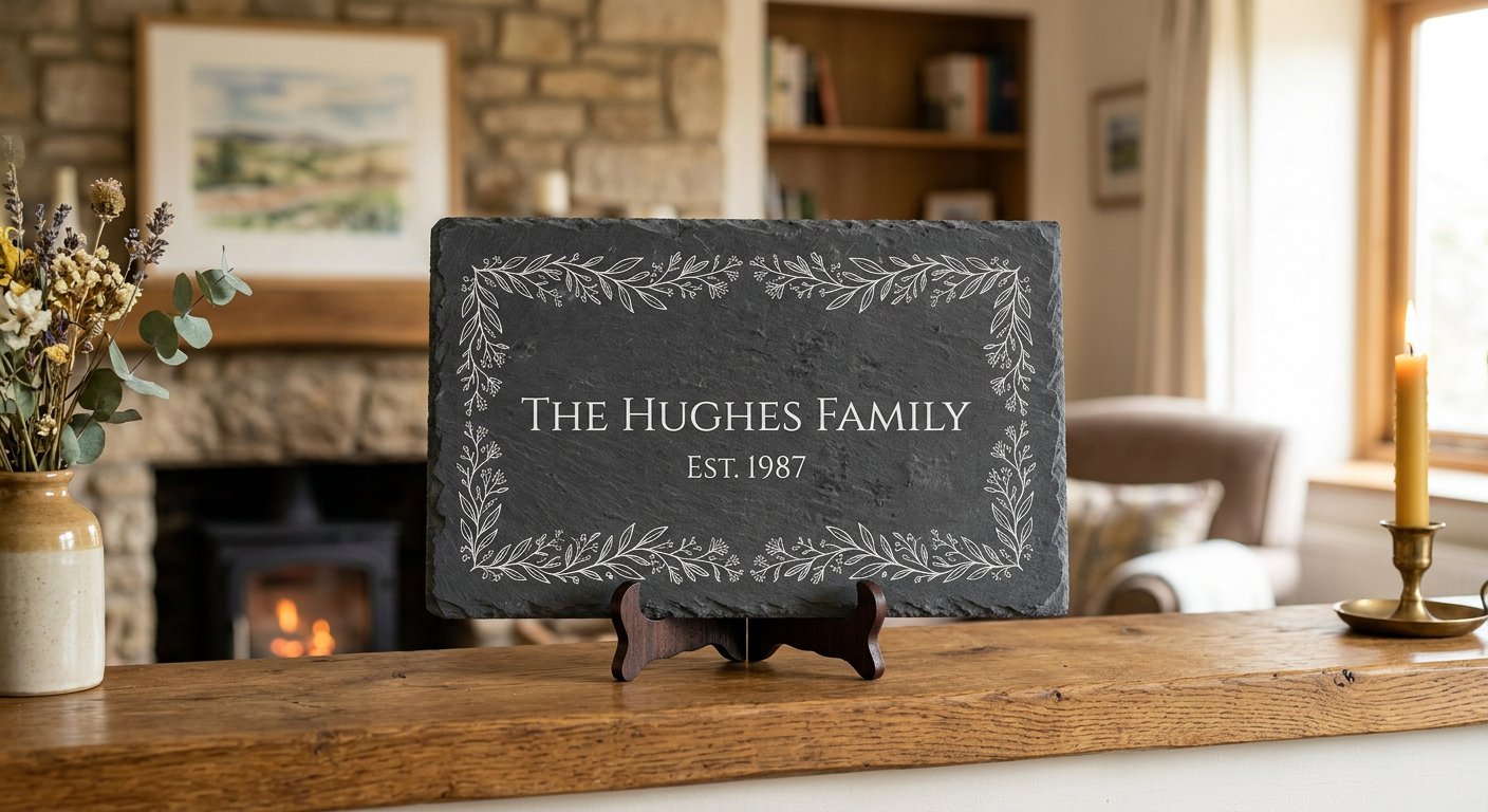Slate Keepsake - engraving example