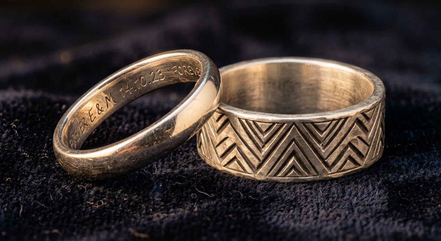 Engraved Keepsake Rings - engraving example