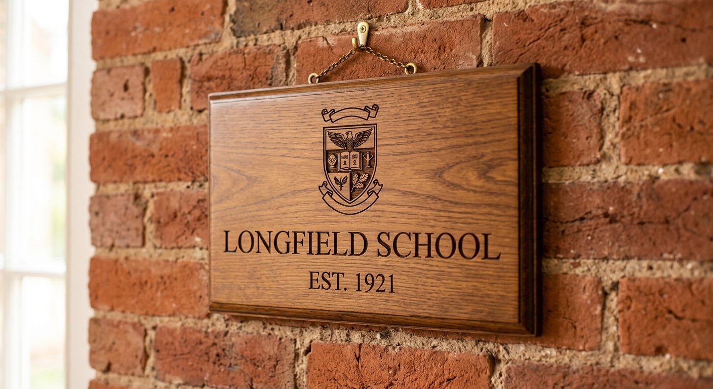 School & Club Plaques - engraving example